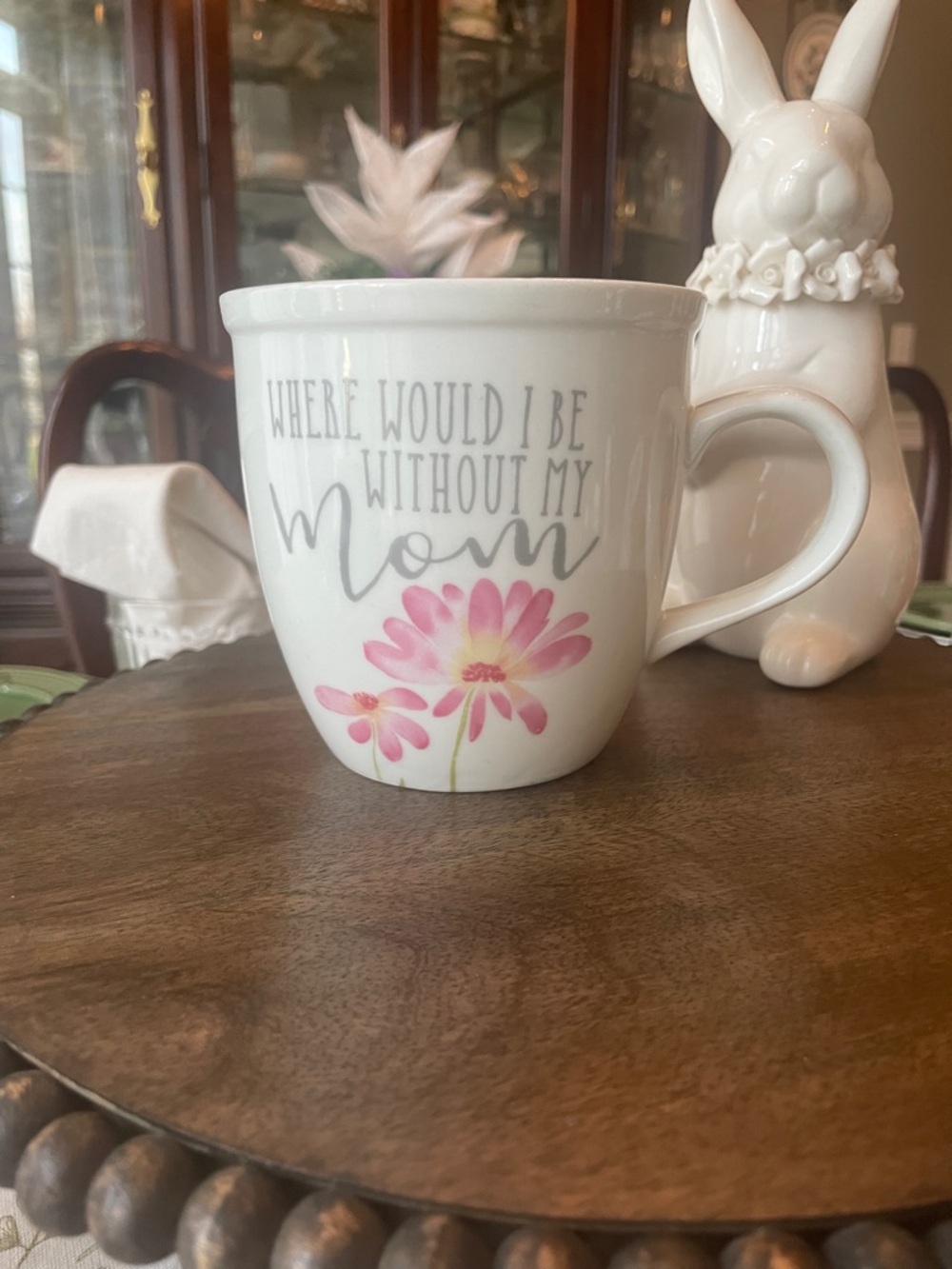 Mother’s Day Gift White Porcelain ‘Where Would I Be Without My Mom' Mug